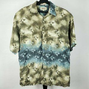 Campia Moda Mens L Brown Blue Ombre Marlin Tiki